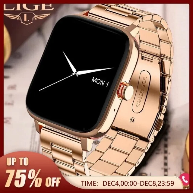 LIGE Men Smart Watch Women Custom Dial Smartwatch