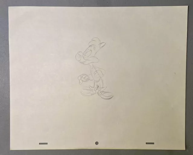 1990s Original Disney BONKERS Animation Live Pencil Drawing Sketch Raw Toonage!
