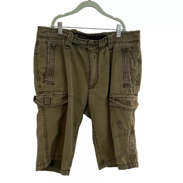 Jet Lag Shorts Adult 33 Green Cargo Pockets Casual Mens