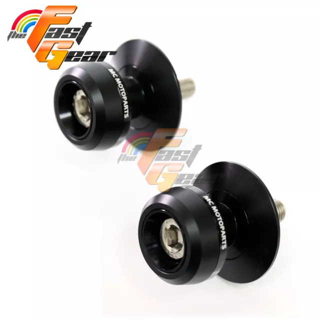 Twall Protector Black Swingarm Spools Sliders Fit Kawasaki ZZR 1400 ZX-14R 06-17