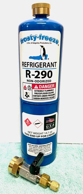 R290 New Modern Refrigerant, "HC", 14.1 oz, Coke Coolers, True, Imbera, Monster