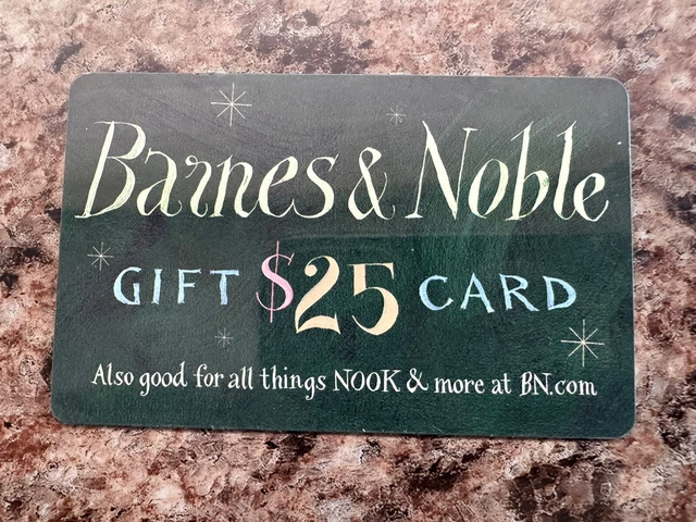 $25 Barnes & Noble Gift Card Unused