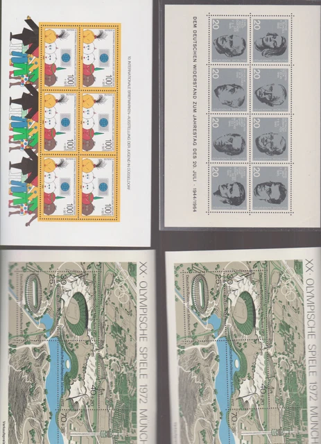  briefmarken -brd blöcke postfrisch** - top abart achten komplett