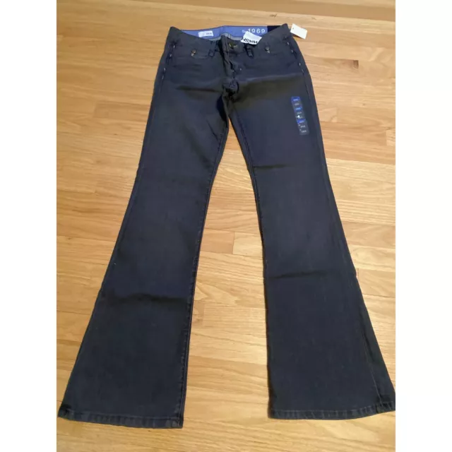 NWT Gap 1969 women's dark wash Y2K low rise flared jeans size 28/6