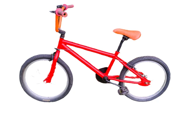 bmx stunt bike bicycle Red Orange Retro Trax Moded Tricks Biking 20”