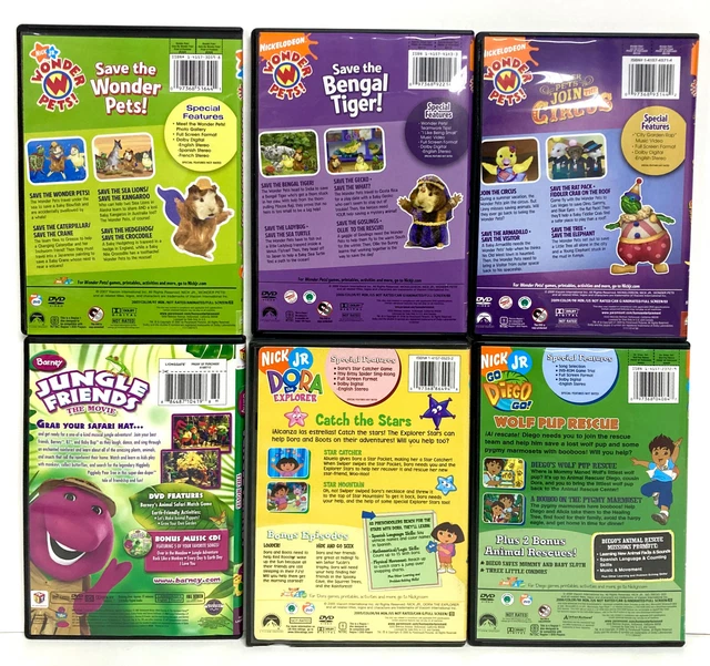 NICK JR DVD Lot 12 Backyardigans Wonder Pets Peppa Pig Dora Diego ...