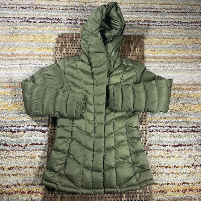 Patagonia Downtown Loft Goose Down Parka Puffer Jacket Hoodie Green Small S