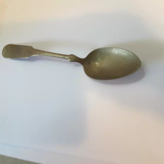 Tablespoon Nevada Silver Metal Fiddle Back Monogramed "M"