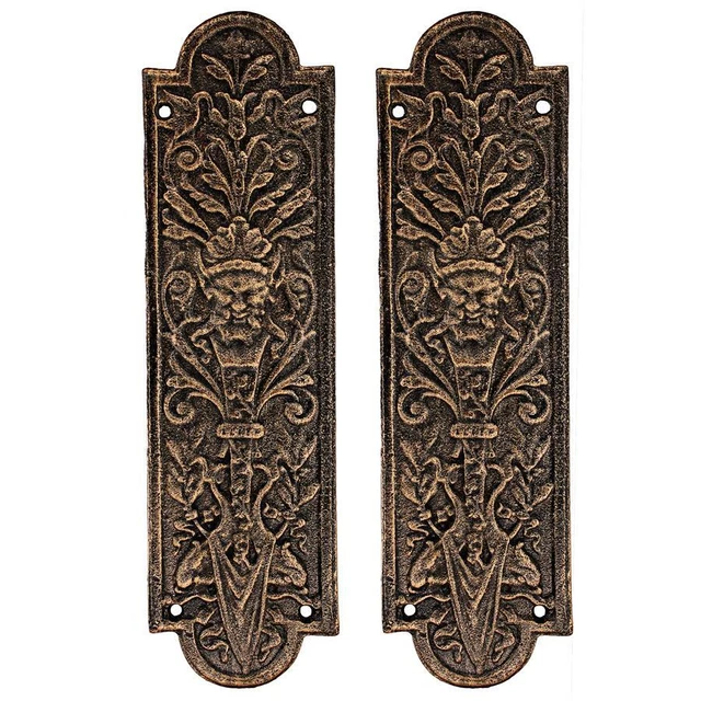 Design Toscano Greenman Door Plates: Set of Two