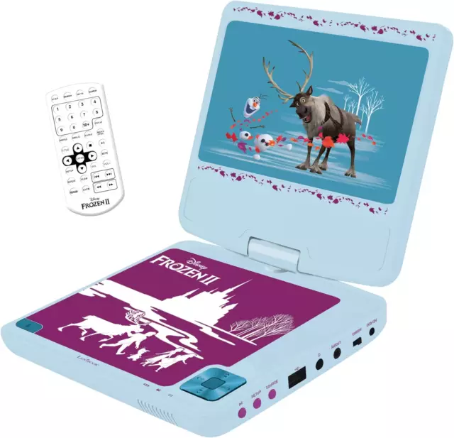 Lexibook - DVDP6FZ - Frozen Portable DVD Player - Sky blue