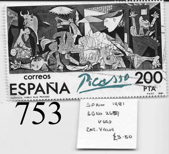 753 Stamps Spain 1981 Picasso U/Mint - #9645