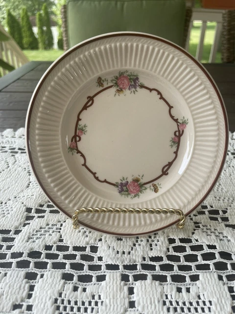Vintage Syracuse China, Restaurant Ware "Pink Rose Garland" Plate 5 3-8”