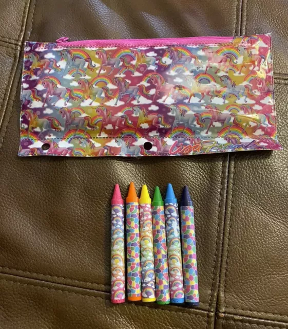 NEW LISA FRANK Rainbow Binders Books Folders Pencil Case School