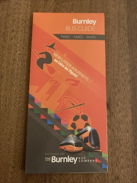 TRANSDEV BURNLEY BUS Guide Timetable leaflet October 2024 edition £3.27 ...