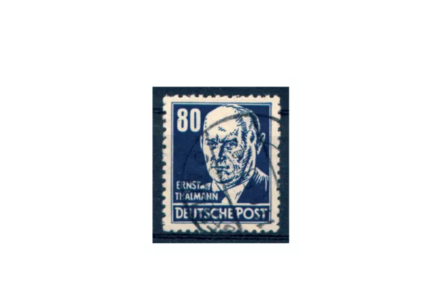 Briefmarke DDR Thälmann 1952 Michel-Nr. 339 xb gestempelt geprüft