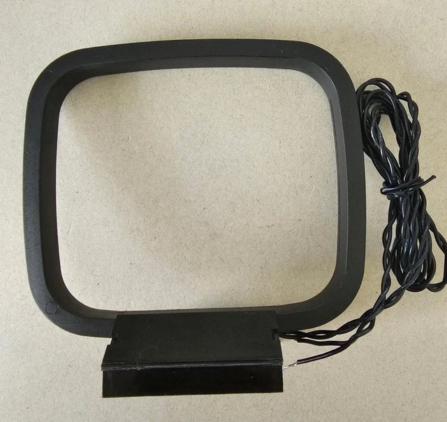 VINTAGE AM RADIO Loop Antenna with Twin Leads for Stereo Receivers