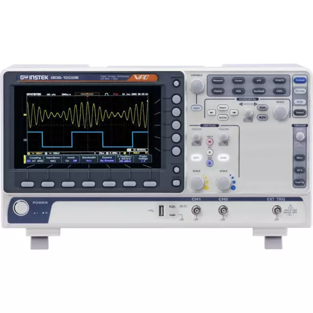 Oscilloscope numérique GW Instek GDS-1202B 200 MHz