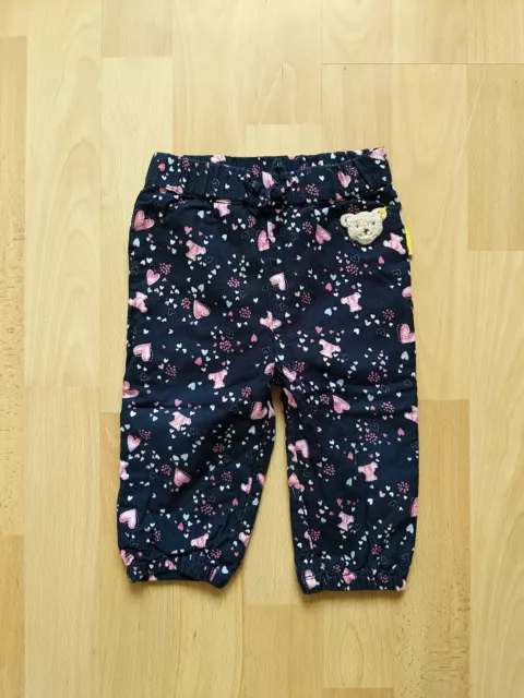 Steiff Mädchen Pyjama Schlafanzug Hose Gr. 68 (3-6M)