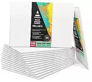 7-Pack Stretched Canvas Boards Panels Art Canvases for Painting Oil 11x14