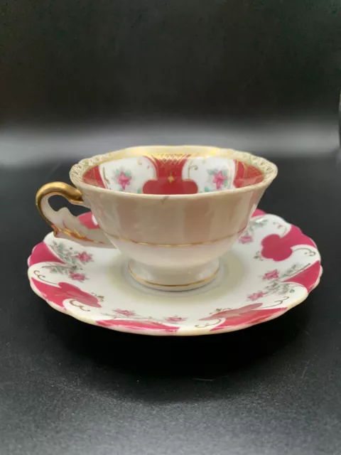 Vintage Ucagco Occupied Japan China Tea Cup/Saucer. See Last Pic For Cup Depth