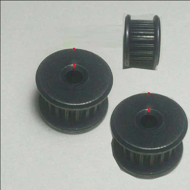 3PCS Metal Synchronous Pulley Wheel Aperture 3.17mm Shaft Tight 18 Teeth