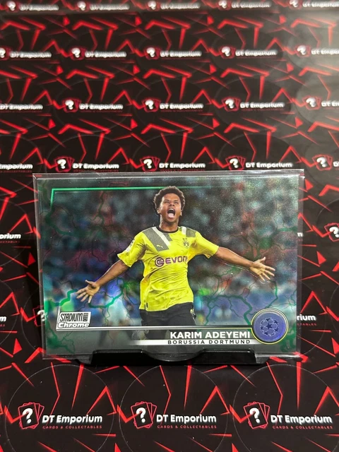 TOPPS Stadium Club Chrome - Karim Adeyemi Dortmund - Green Electric #192/225