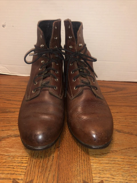 Ariat Womens 9.5 A1 Competitor Boots Brown Leather Paddock Equestrian pre owned