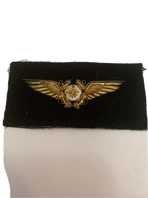 WW2 Asian Made Bullion Us Naval Navigator Wing USN USMC Insignia Beautiful