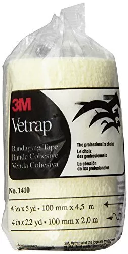 3M Vetrap Bandaging Tape 1410W BULK, 4 in x 5 yd (100 mm x 4.5 m)