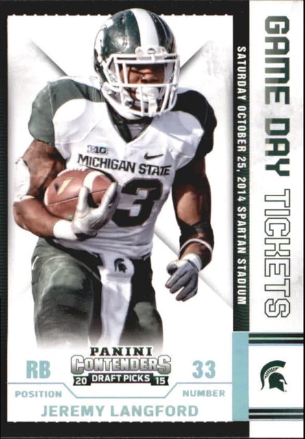 2015 Panini Contenders Draft Picks Game Day Tickets #25 Jeremy Langford