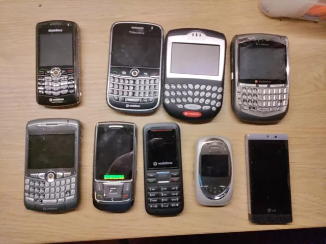 Konvolut alter Handys - BlackBerry Samsung Siemens LG - 9 STÜCK