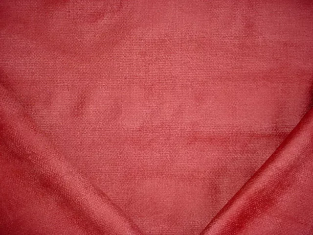 6-7/8Y Robert Allen Duralee Berry Red Textured Chenille Upholstery Fabric