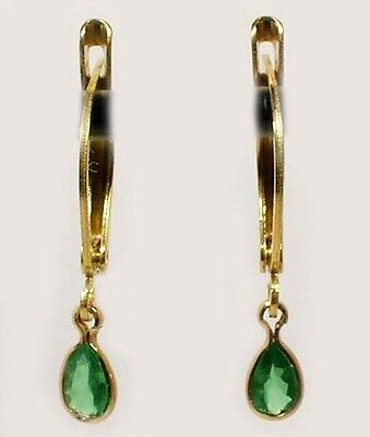 Alexandrite Gold Earrings ½ct Antique 19thC Russian Natural Color-Change Genuine
