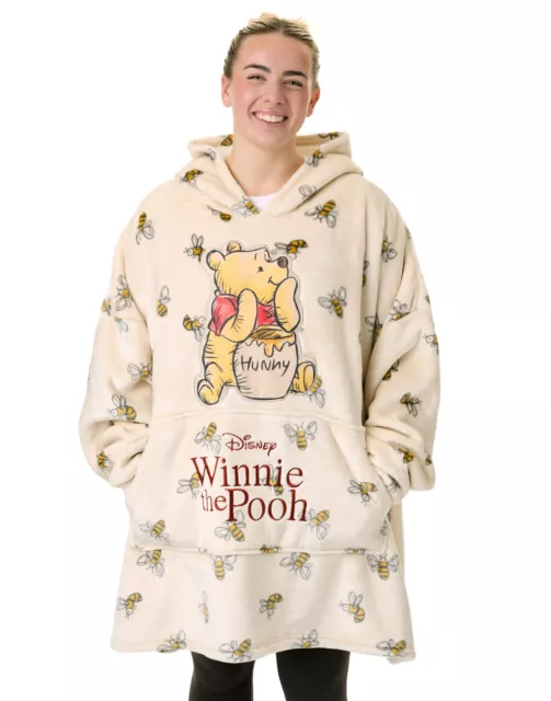 FELPA CON CAPPUCCIO coperta Disney beige Winnie The Pooh donna EUR 52 43 PicClick IT