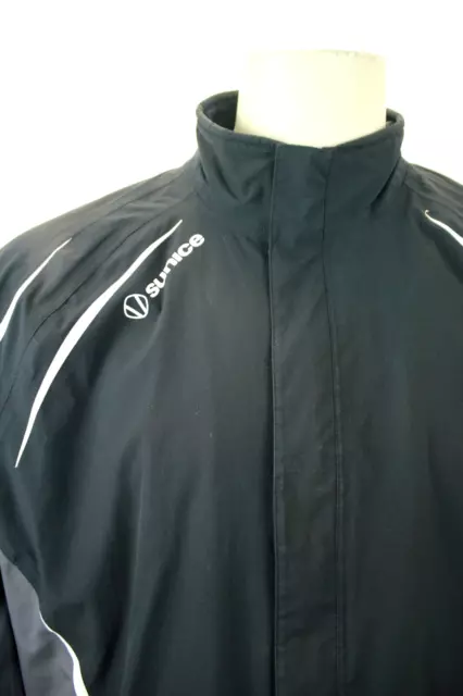 Sunice Typhoon Zephal Black/Gray Rain Golf Jacket Size L Vgc!