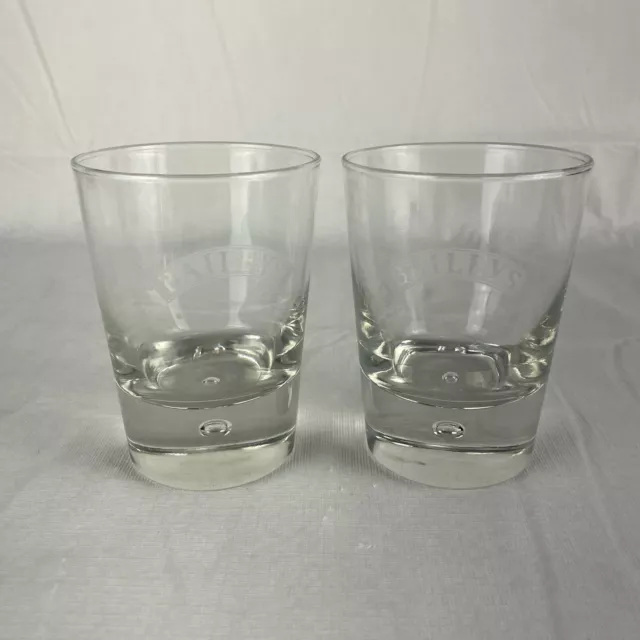 Baileys Irish Cream Short Bar Glasses Clear Set Of 2 Man Cave Barwear Etched