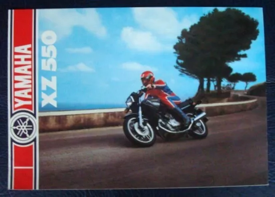 Yamaha Xz 550 Motorcycle Sales Brochure Circa 1983.