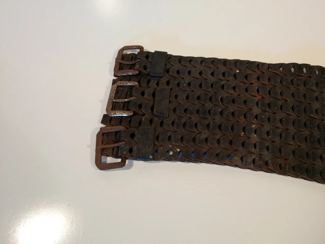Vintage leather Motorcycle Kidney Belt 2