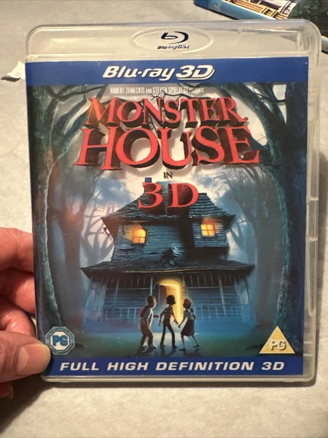 MONSTER HOUSE IN 3D Blu Ray Steven Spielberg Animated Comedy Horror GR8 ...