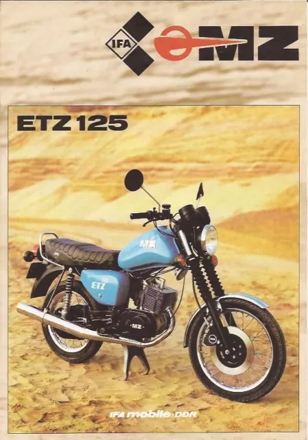 Publicité Motos MZ ETZ 125. #SoutienUkraine