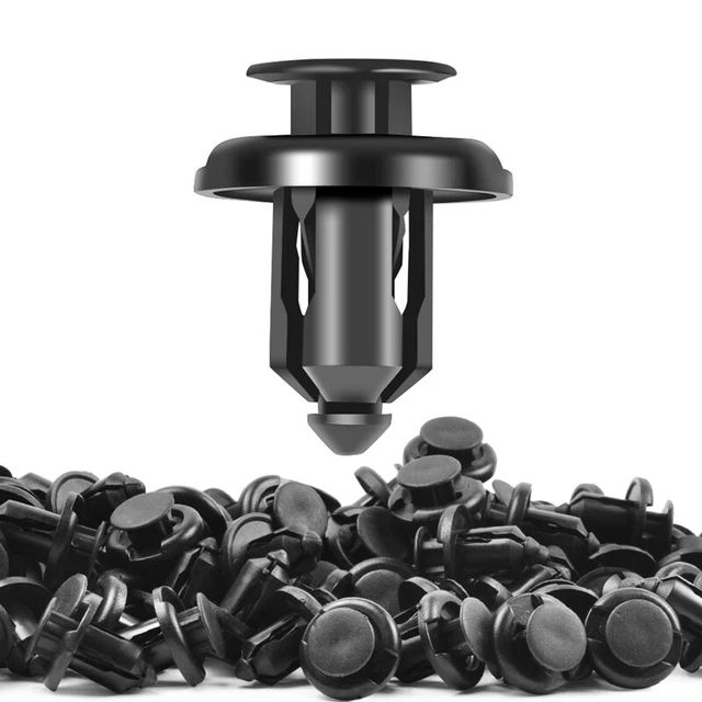 200 PEZZI paraurti clip 10 mm pressioni sfarfallio chiusura per e rivetto T6E6