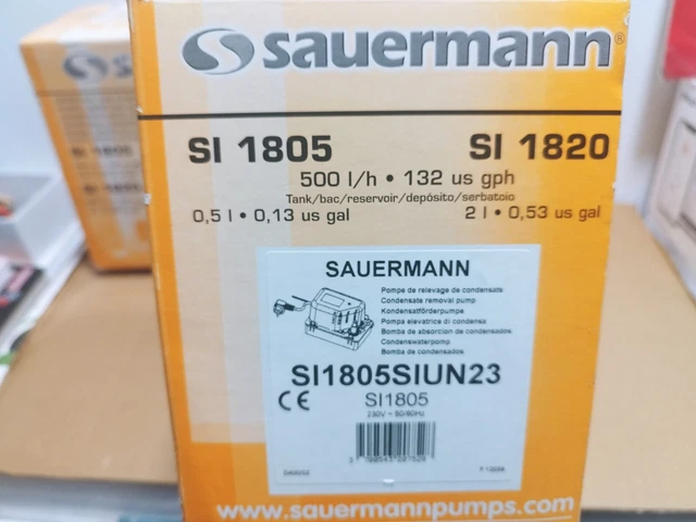 Pompe d'évacuation de condensation SI-1805 SAUERMANN 500L/H