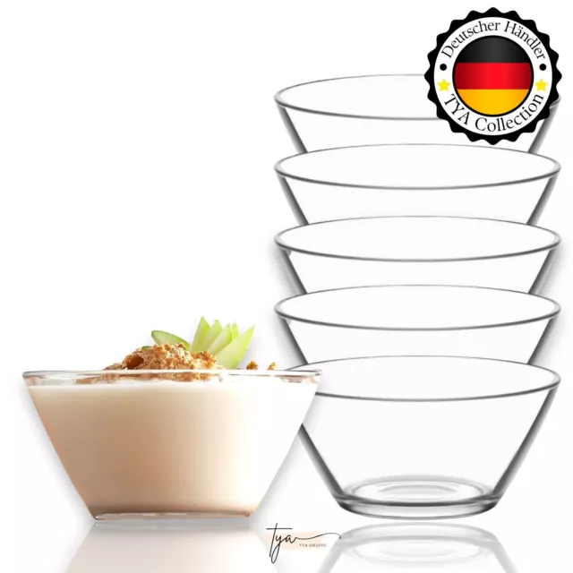 Vorspeise 6er Schalen Dessertschalen Müslischale Schüssel aus Glas 345cc