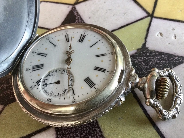 RELOJ DE BOLSILLO -tipo “hunter”- caja FHF In