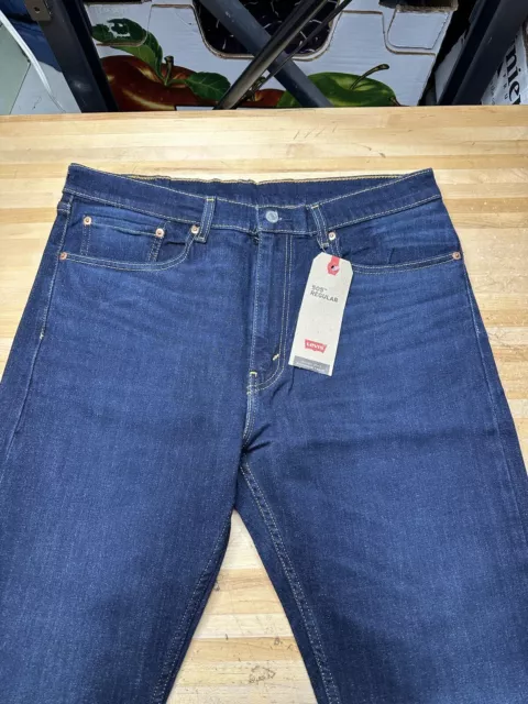 NEW Levis 505 Mens Jeans Regular Fit Straight Leg 36X30 505-2122