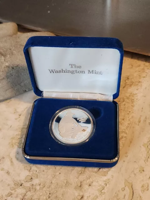 Washington Mint S.s. Central America Silver Proof Features 2 Genuine Gold Chips