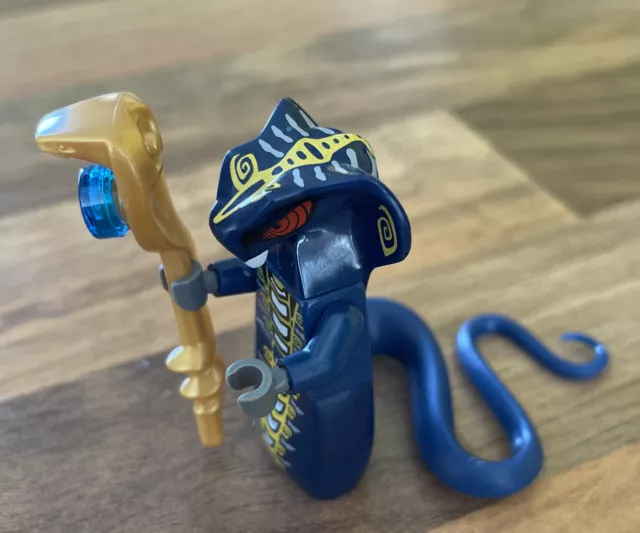 Lego figurine Ninjago Skales Serpent Bleu Avec Sceptre * Rare *