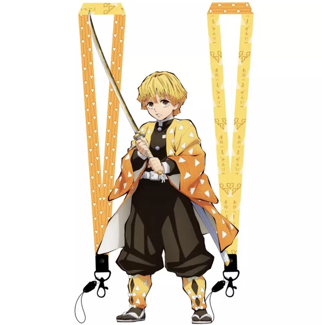 Demon Slayer Kimetsu no Yaiba Anime Lanyard Color Way - Zenitsu Agatsuma