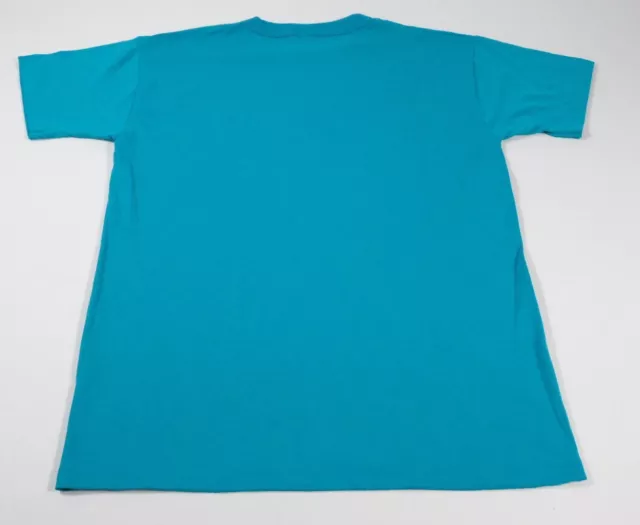 VINTAGE RUSSELL ATHLETIC Turquoise Blue Blank T-Shirt Size M 90s Made ...