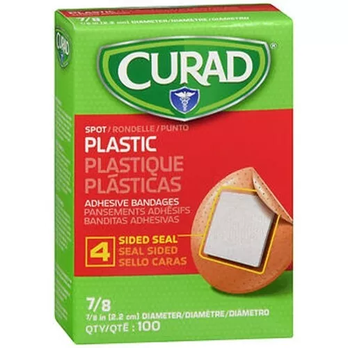 Curad Plastique Bouton Adhésif Bandages 2.2cm 100 Chaque Par Curad